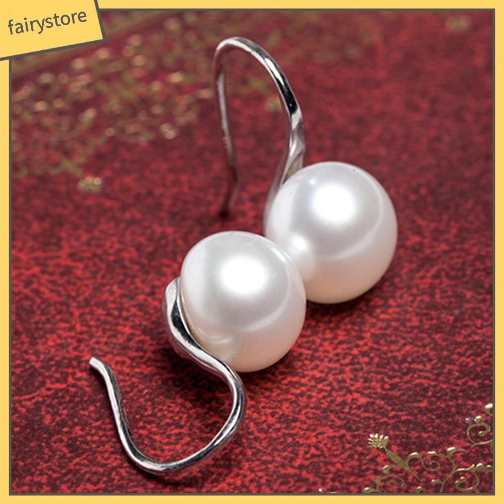 Khuyên Tai Đính Hạt Ngọc Trai Nhân Tạo Thời Trang