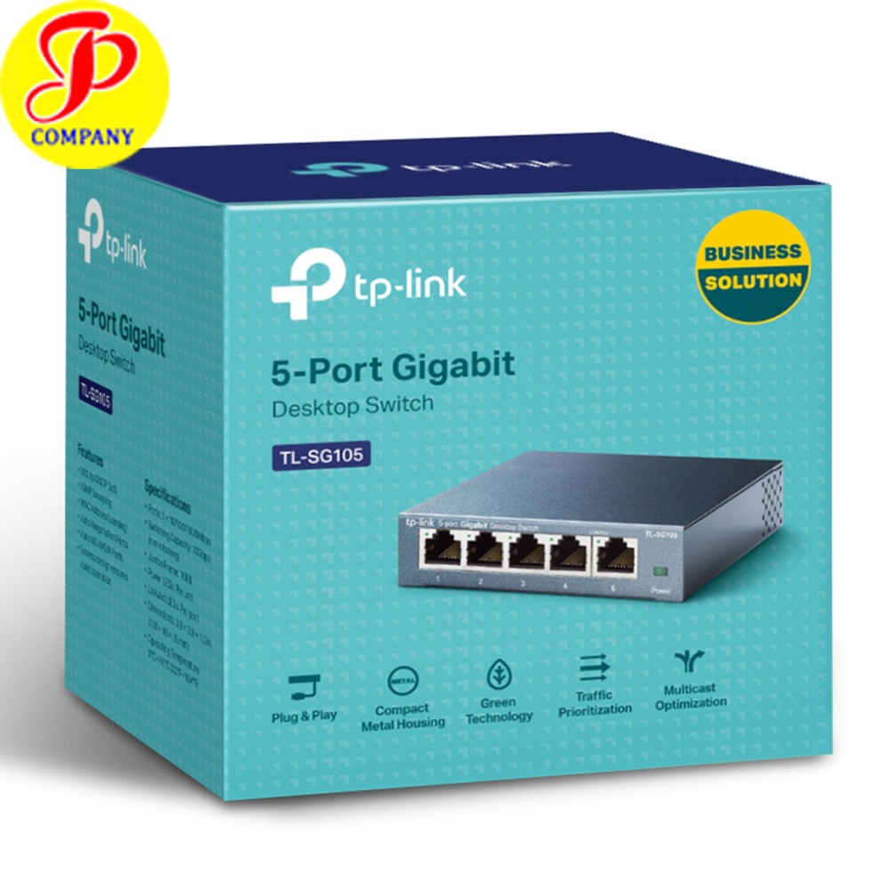 Bộ chia mạng 5 cổng 1 gigabit TP-Link TL-SG105 vỏ thép - Chính hãng