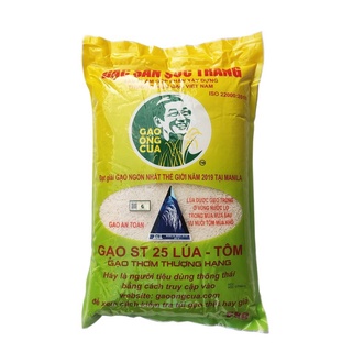 GẠO ST 25 ĐẶC SẢN SOC TRĂNG BAO 5KG