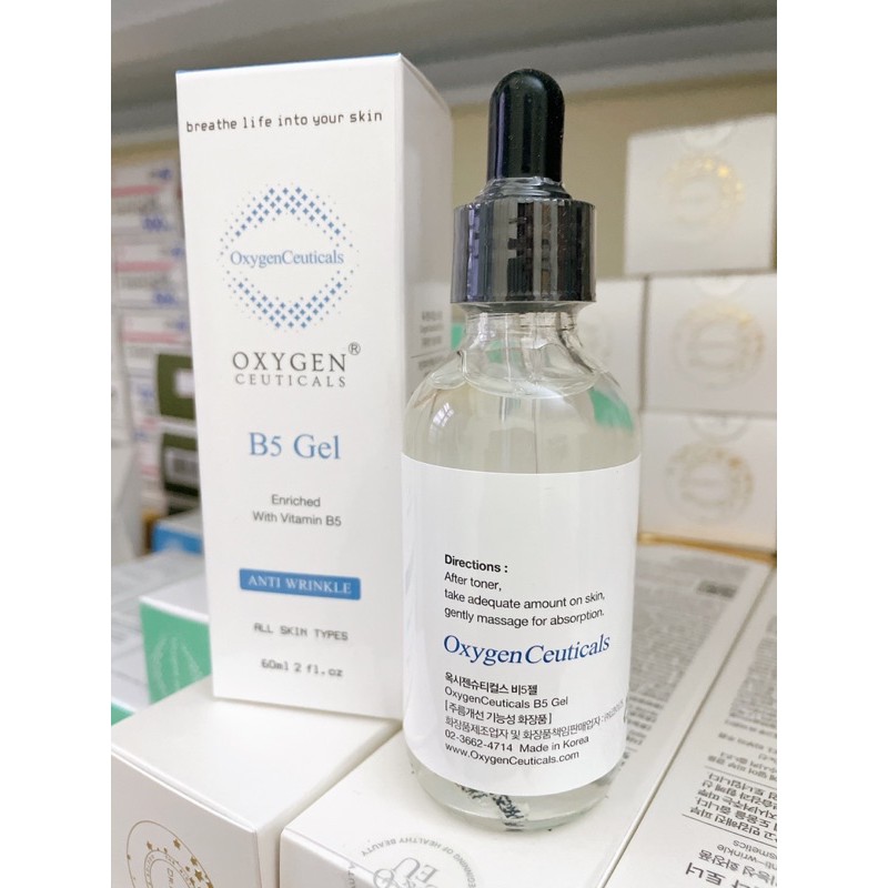 Serum B5 oxygen ceutical phục hồi dưỡng sáng căng bóng 60ml