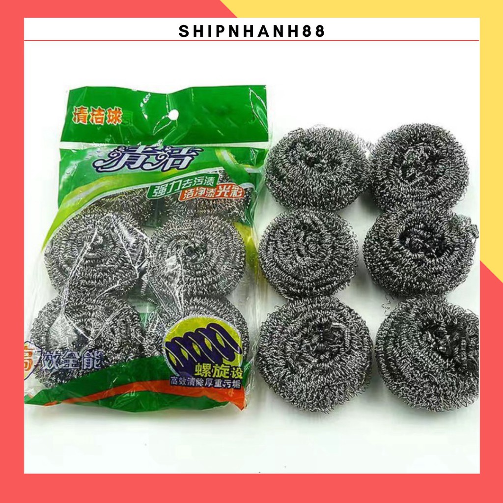 Combo cọ nồi bằng sắt tiện dụng 88137 SHIPNHANH88