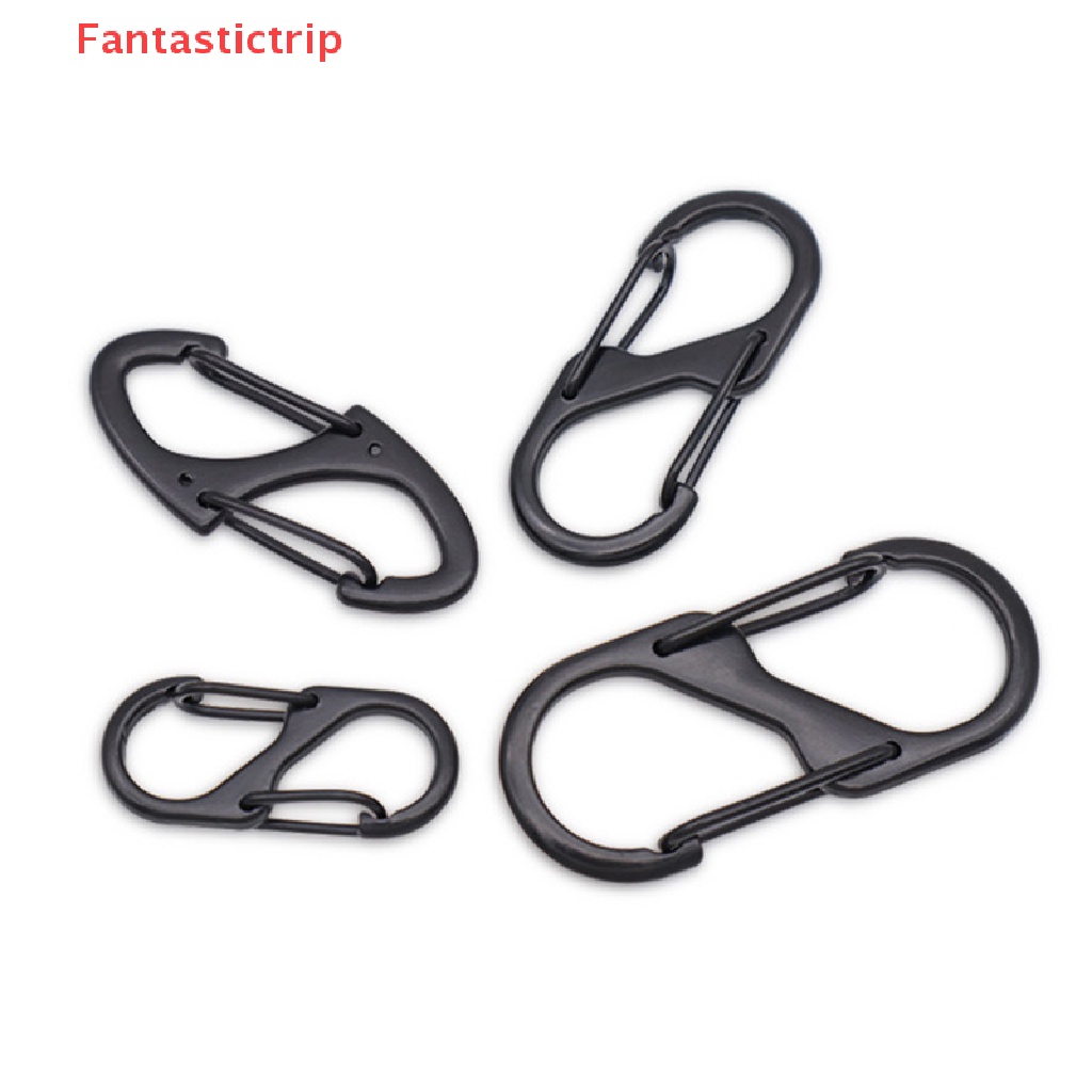 Set 10 Móc Khóa Chữ S Bằng Thép Không Gỉ Đa Năng Mới