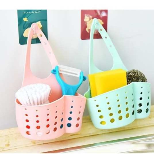 Bộ 3 Cái Giỏ nhựa treo bồn rửa chén đựng đồ đa năng