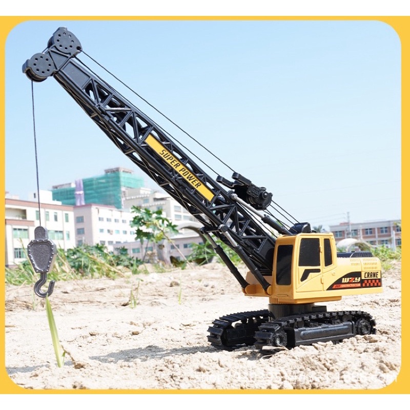Xe cẩu bánh xích điều khiển ,rơ móc bằng kim loại