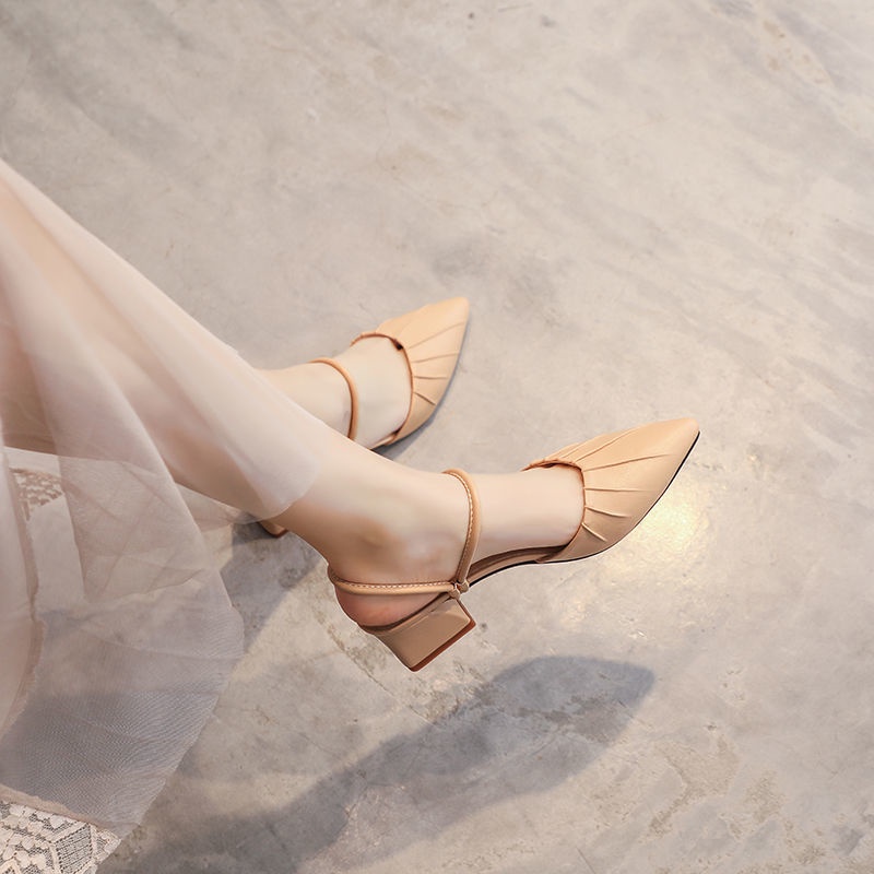 XIELUAIZTA Dép Cao Gót Mũi Nhọn Thời Trang Dành Cho Nữ