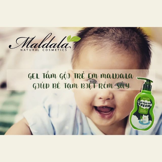 Gel Tắm Gội Cho Bé Maldala 200ML