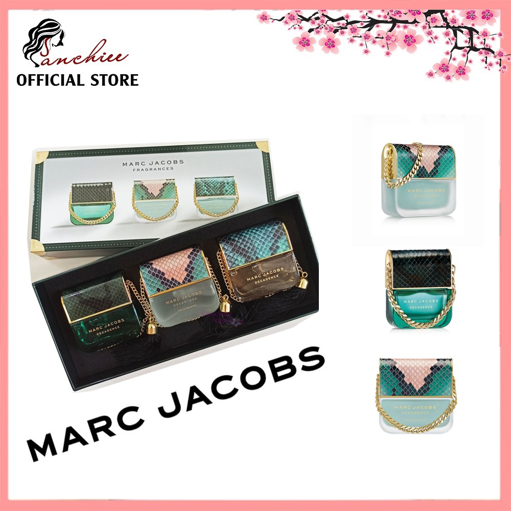 ❤️Bộ nước hoa mini❤️  Nước Hoa Marc Jacob. Bộ 3 chai Hàng hiếm. biểu tượng lấp lánh của sự quyến rũ và sang trọng | Thế Giới Skin Care