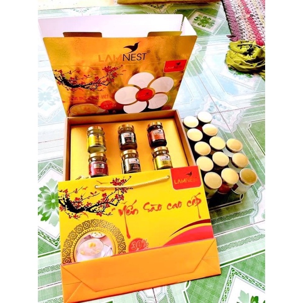 Yến sào 30% chưng sẵn - lốc 6 hủ quà biếu