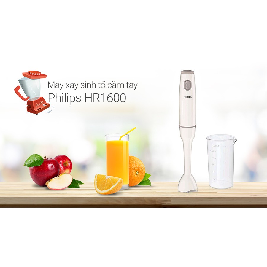 [ELHAR150 giảm tối đa 150K] Máy xay cầm tay Philips HR1600 - Bảo hành chính hãng 2 năm