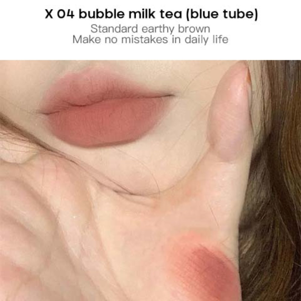 [Hàng mới về] Son kem lì nude mịn như nhung 6 màu tùy chọn không phai lâu trôi chống thấm nước dành cho bạn nữ | BigBuy360 - bigbuy360.vn