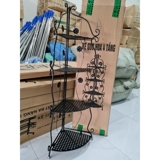 Kệ góc 4 tầng inox