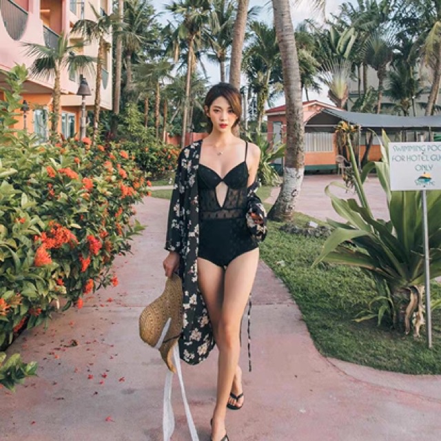 Bikini Ren LUHAZO Đen Che Khuyết Điểm Chất Đẹp Quảng Châu 22024 DK5T501