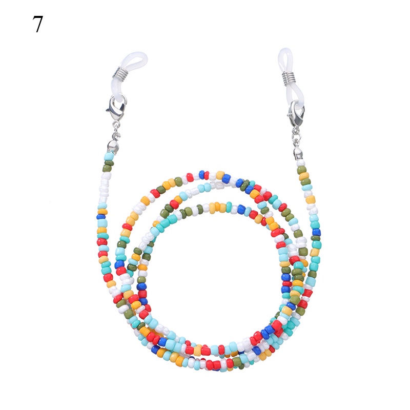 Dây đeo giữ mắt kính đính hạt nhiều màu sắc phong cách boho