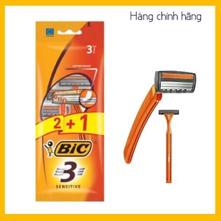 [CHÍNH HÃNG] Combo 06 dao cạo râu BIC 3 lưỡi