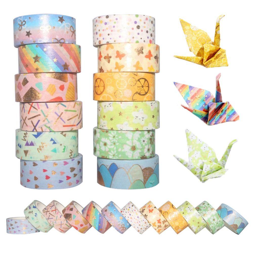 Set 12 Cuộn Băng Keo Dán Trang Trí Sổ Tay