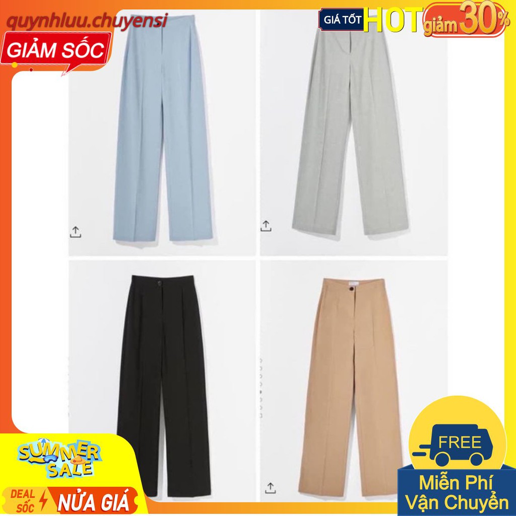 QNU01- QUẦN NỮ SUÔNG ỐNG RỘNG Z.R CÚC GIỮA