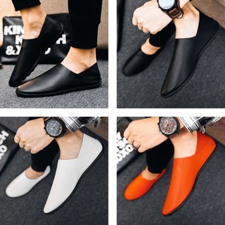 Giày lười da trơn nam giá rẻ -giày da nam cực chất xả kho giá gốc - giày lười nam km001