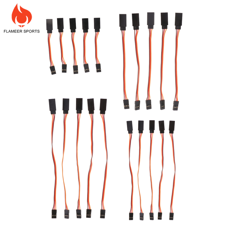 Set 5 Dây Cáp Nối Mở Rộng Servo 3 Pin Futaba Jr