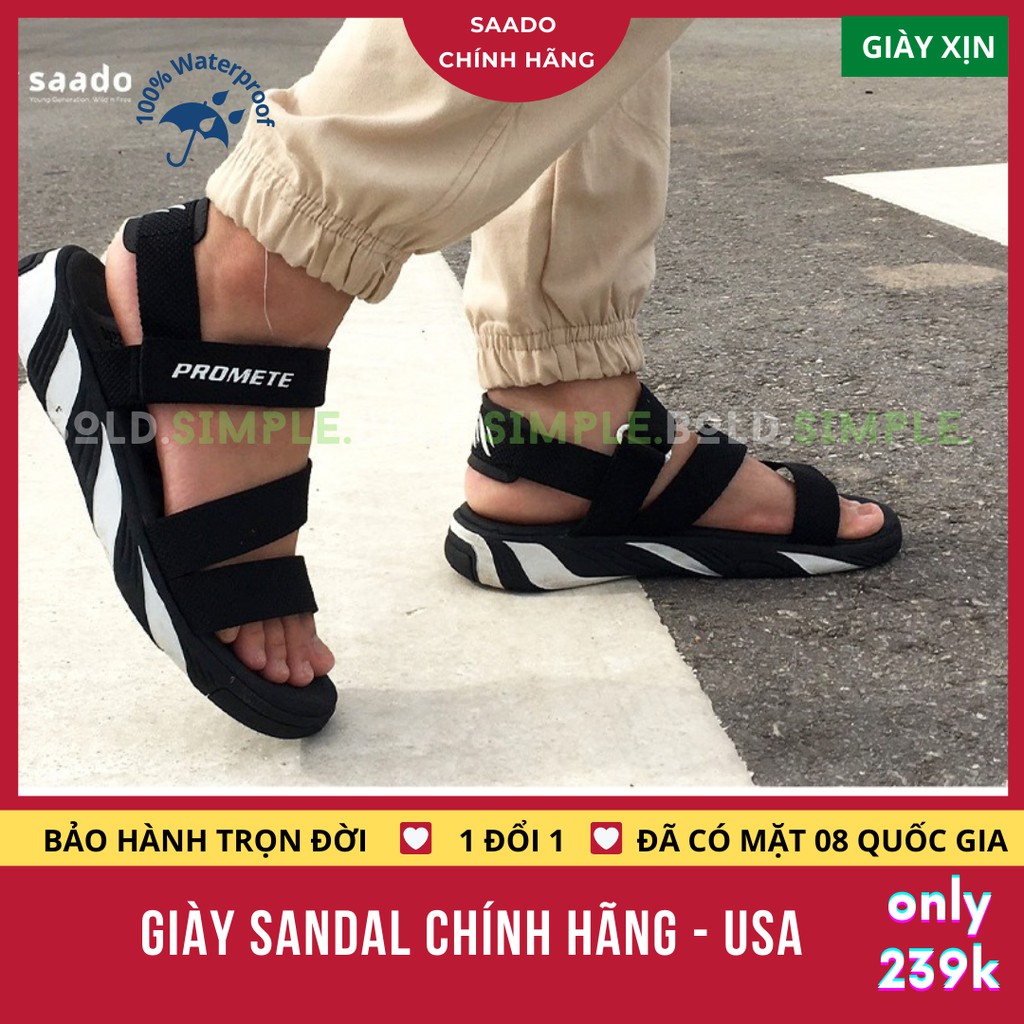 Giày Sandal Nam Nữ Cho Học Sinh Cấp 2 3 Chống Trơn Trượt Hôi Chân Cao Gót Siêu Nhẹ Đi Du Lịch Hãng Chính Hãng Mỹ [SP04]