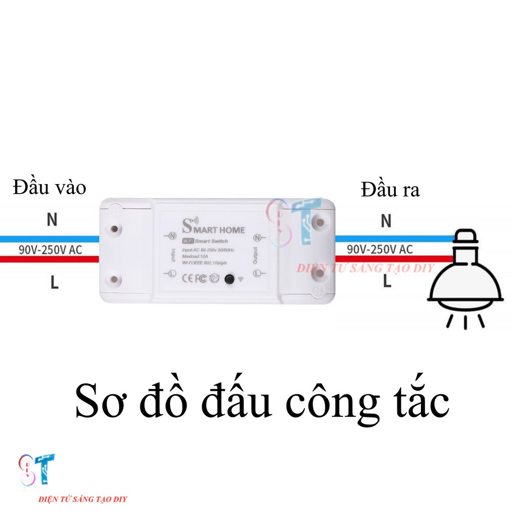 Công Tắc Thông Minh Hẹn Giờ, Bật Tắt Thiết Bị Từ Xa Kết Nối Wifi, 3G, 4G Smart Tuya