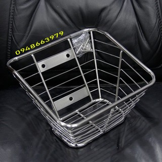 Rổ inox nhỏ gắn wave lớn 3 lổ.