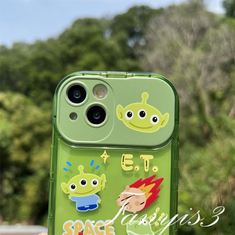 Ốp Điện Thoại TPU Mềm Trong Suốt Hình UFO Có Gương Soi Cho IPhone 14 13 12 11 Pro Max X XR Xs Max 8 7 Plus