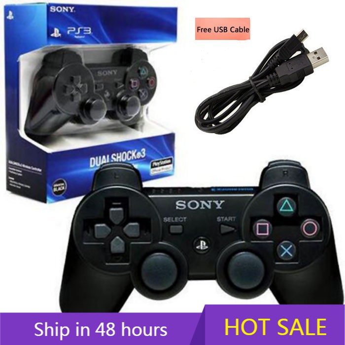 🍋 🍋 Bộ Điều Khiển Chơi Game PS3 Playstation 3 Dualshock 3 Kèm Cáp USB