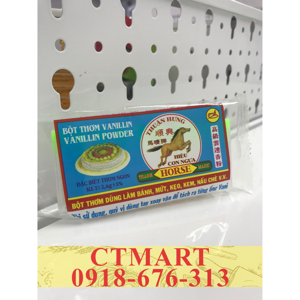 bột thơm vani túi 10 ống