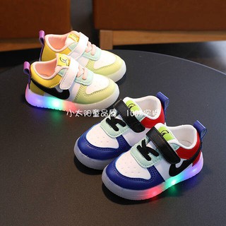 Giầy thể thao Quảng Châu cao cấp có đèn LED cho bé trai và bé gái mã mới B-20