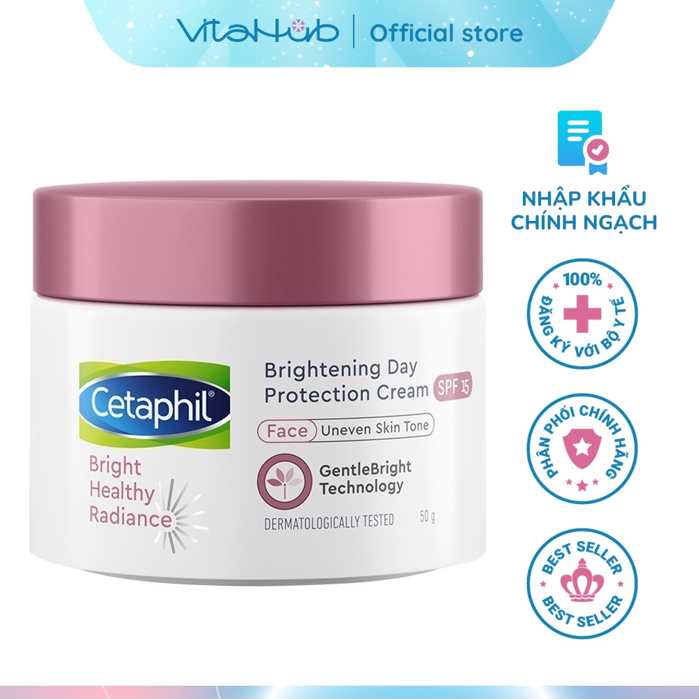 Kem dưỡng ẩm và chống nắng làm sáng da ban ngày Cetaphil Bright Healthy Radiance Day Cream SPF15 50g