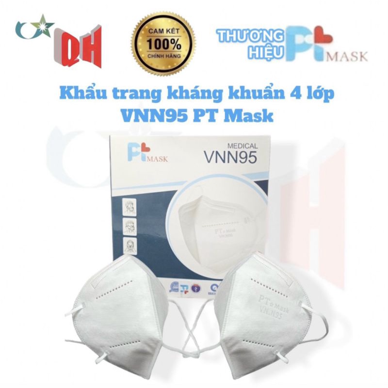 Khẩu trang Y tế N95 không van 5 lớp chống lọc bụi - Khẩu trang HM95 CHÍNH HÃNG Facemask