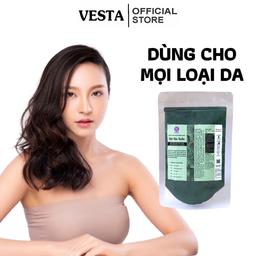 Bột Tảo Xoắn Spirulina Nguyên Chất Vesta 100g