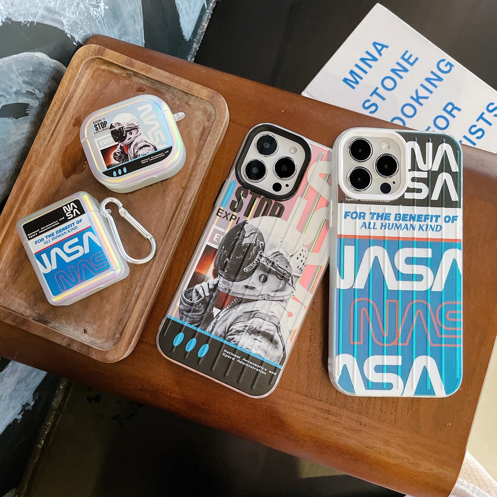 NASA Vỏ Bảo Vệ Hộp Sạc Tai Nghe AirPods3gen 2021 AirPods3 AirPodsPro Airpods2 Ốp
