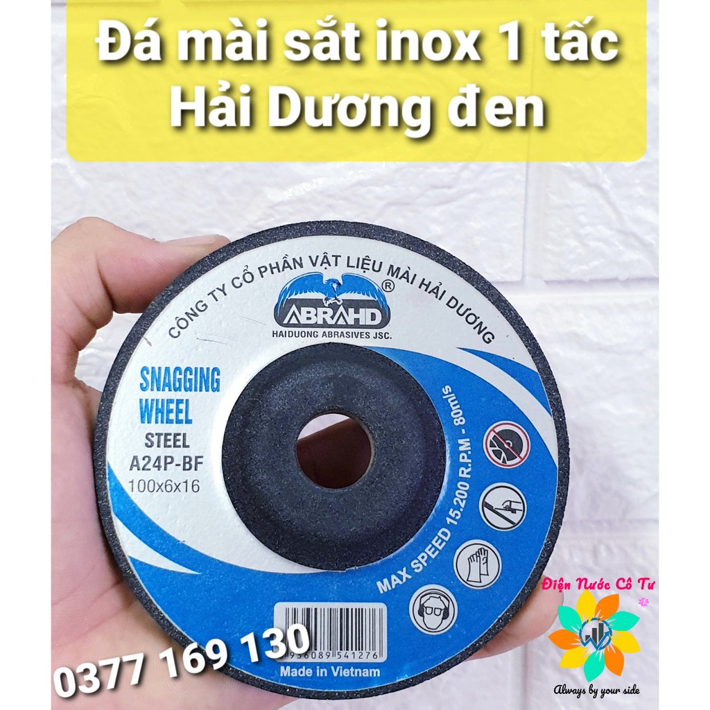 Đá mài sắt sắt mài inox 1 tấc Hải Dương