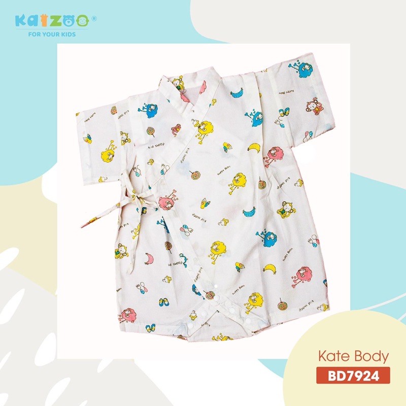 Body Yukata Kaizoo Cột Dây Chéo Lạ Mắt 3 Màu Cho Bé