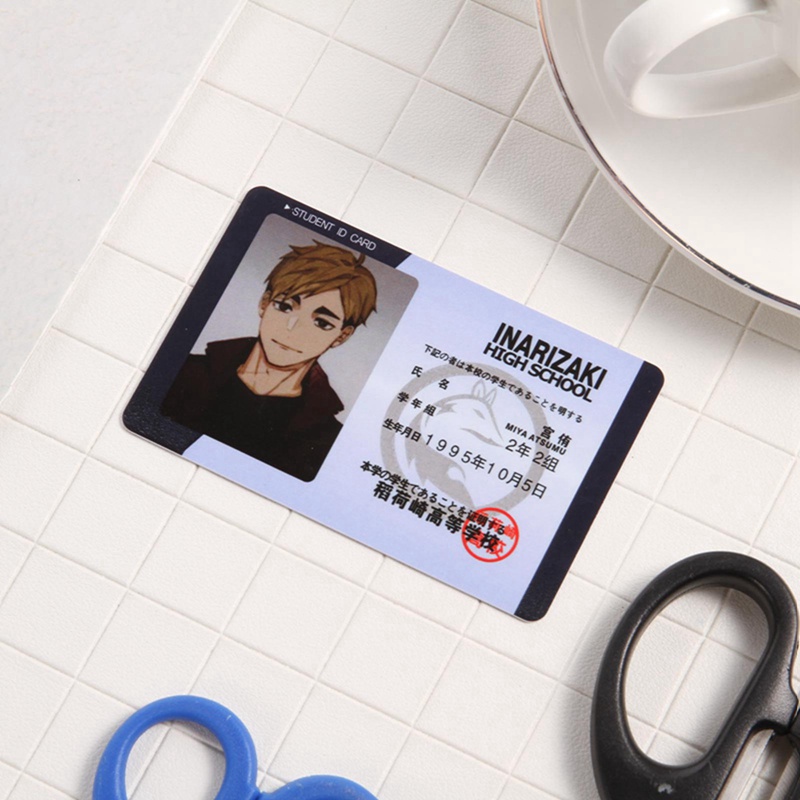 Thẻ ID PVC in hình anime Peripheral Haikyuu! Hinata Shoyo cho trẻ em