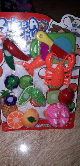 Bộ đồ chơi bếp trái cây và bánh kem bằng nhựa