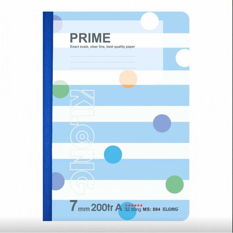 Vở Kẻ Ngang Prime - 200 trang; Klong MS: 894