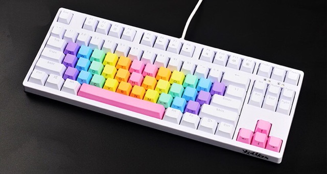 Keycap rainbow 37 pbt - ninja