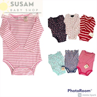 Body chip tay dài bé gái size 0-24M hàng xuất dư