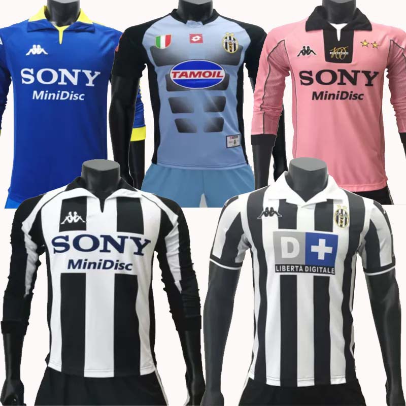 Áo thun thể thao chủ đề đội bóng Juventus 95 96 97 98 99 00