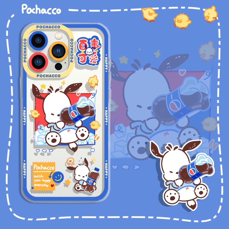 Ốp Điện Thoại Tpu Mềm Chống Sốc In Hình Cún Pochacco Cho iPhone 11 12 13 pro max XS X XR XSMax 7 8 6 6s plus SE 2020