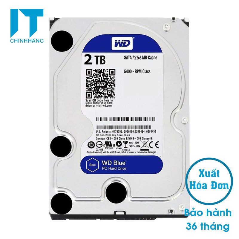 Ổ cứng gắn trong HDD WD 2Tb-SATA3 (BLUE) /64 cache - HÃNG CHÍNH THỨC