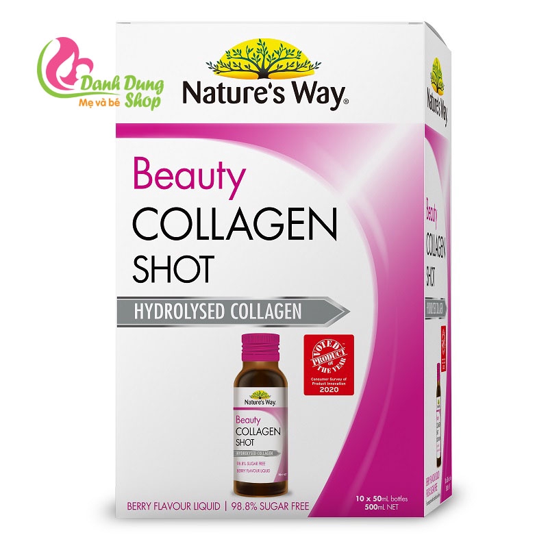 Beauty Collagen Shot, Collagen tươi dạng nước, 10x50ml