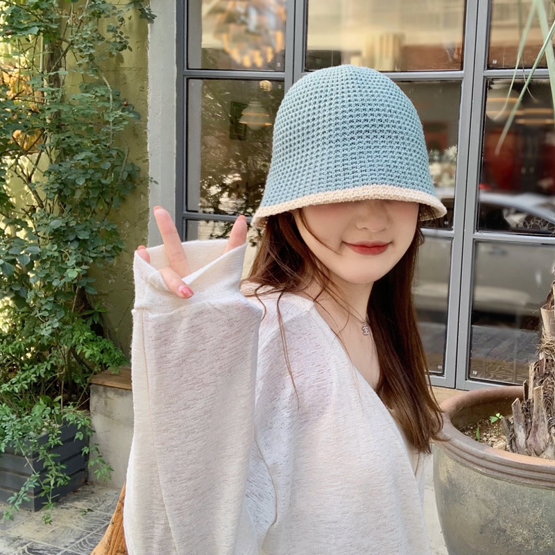 Mũ Bucket Chống Nắng Thoáng Khí Thời Trang Xuân Hè Phong Cách Nhật Bản Cho Nữ