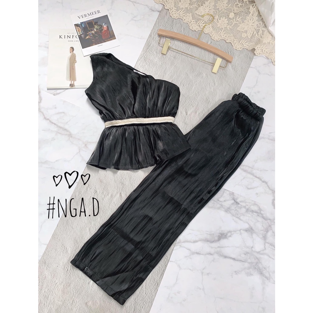 Set lụa lệch vai sang chảnh cho nàng