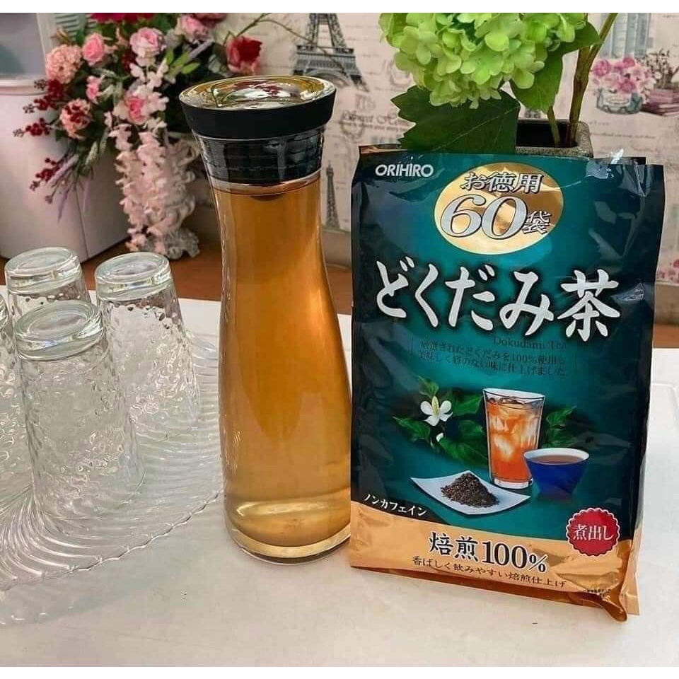Trà diếp cá thanh lọc cơ thể giảm mụn Orihiro 60 túi