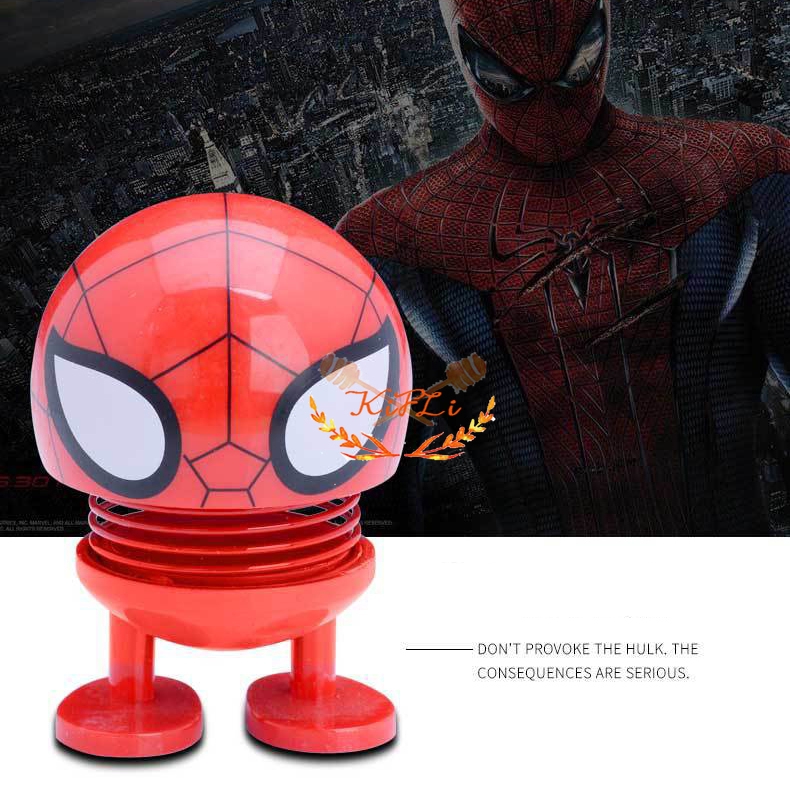 Búp bê biểu tượng cảm xúc Per Mini Lắc The Avengers Head Biểu tượng cảm xúc Mùa xuân lắc Mini