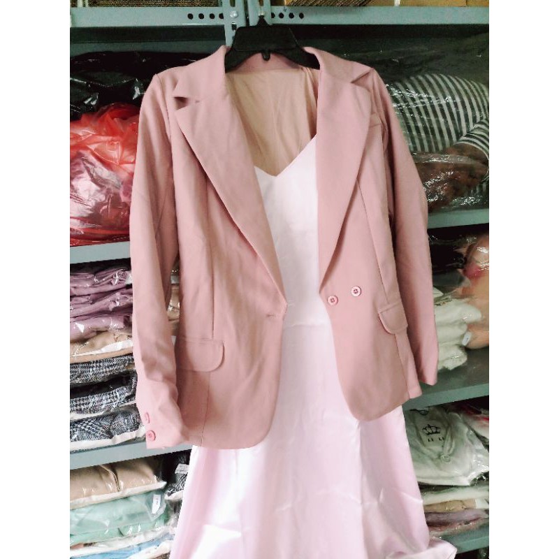 ÁO VEST HỒNG NỮ 2 LỚP + ĐẦM MAXI, VIDEO THẬT 100%, ÁO KHOÁC VEST NỮ | BigBuy360 - bigbuy360.vn
