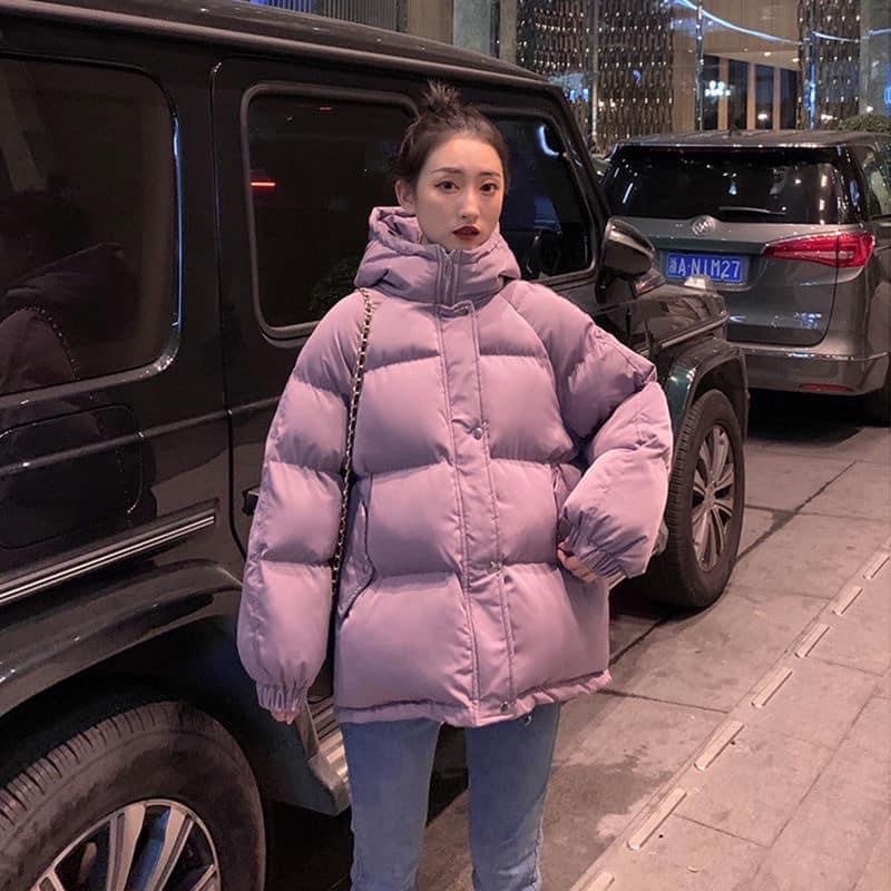 Áo phao form rộng 2021 có video hình thật